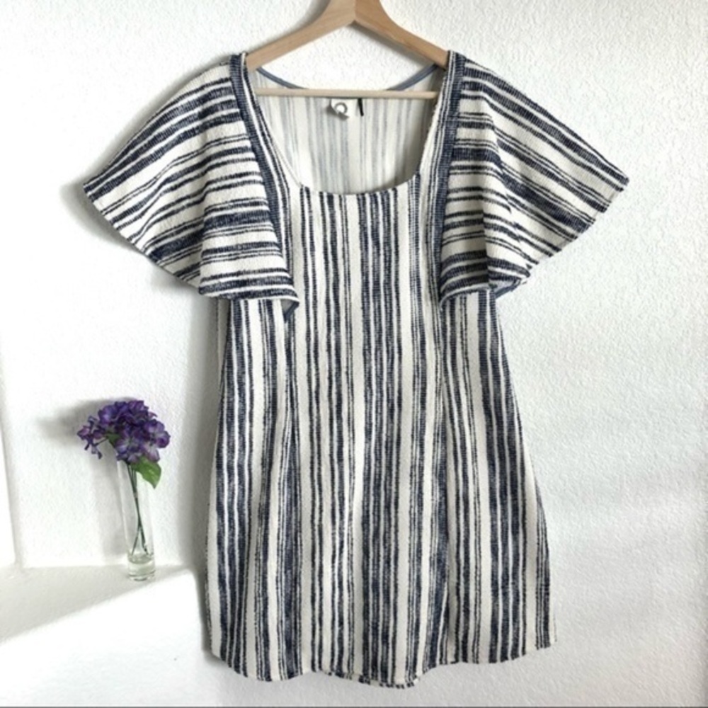 Anthropologie Akemi and Kin Jovanie striped textured knit dress L